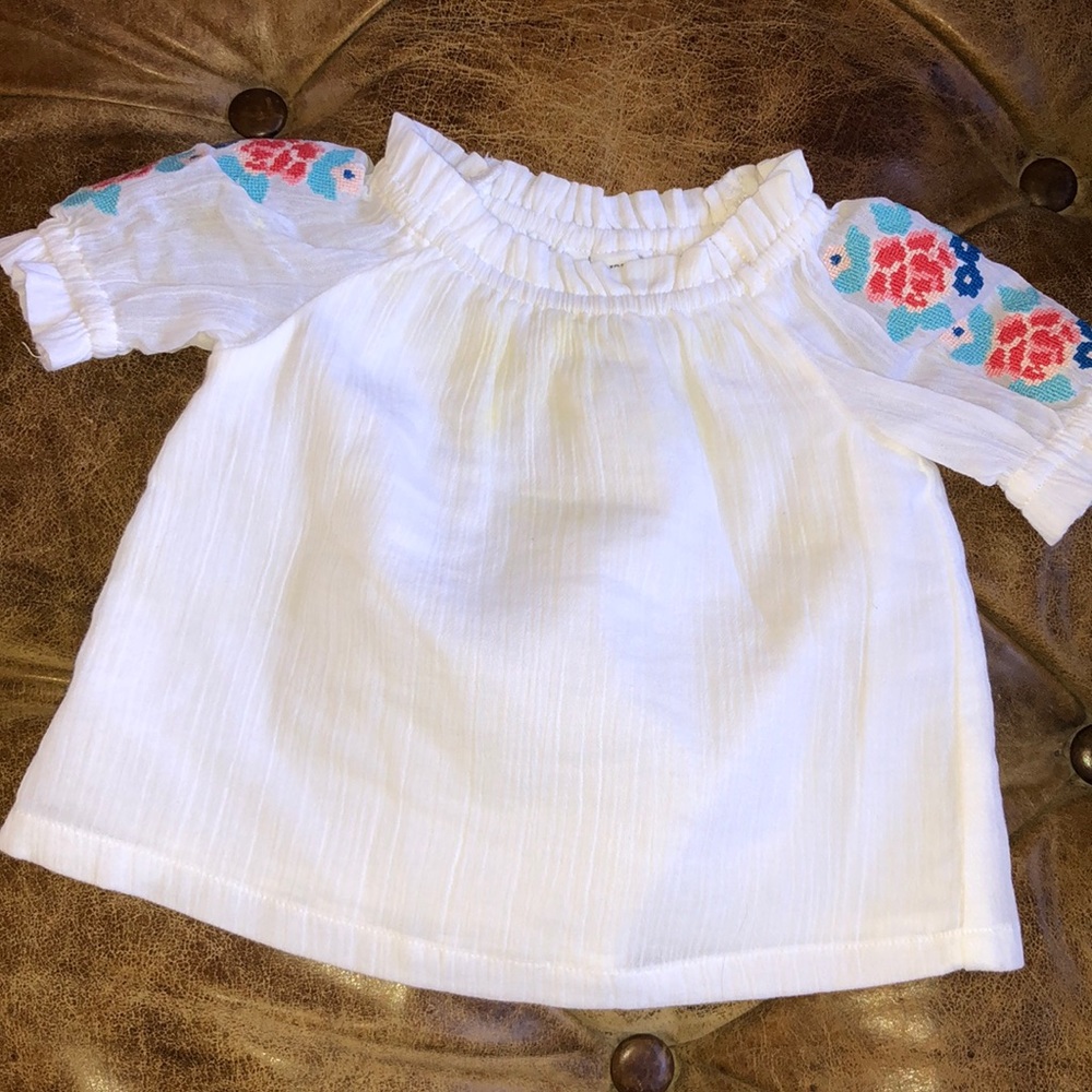 Janie & jack linen top size 3-6months